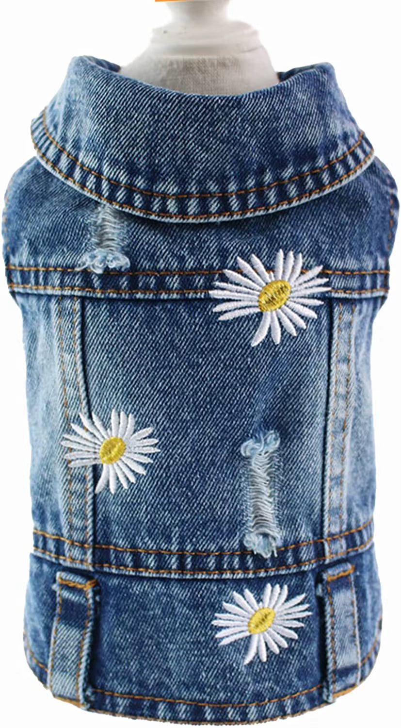 Pawvibe Denim Jacket – Cool & Comfy Jean Style for Trendy Pups