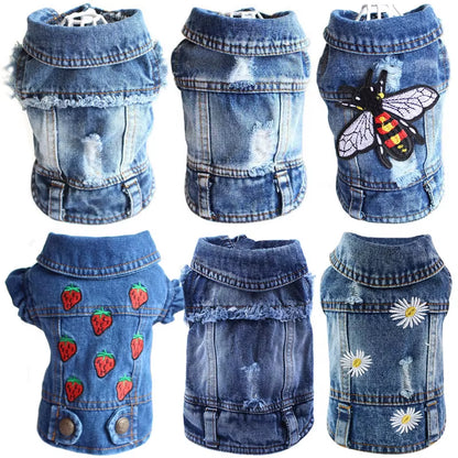 Pawvibe Denim Jacket – Cool & Comfy Jean Style for Trendy Pups